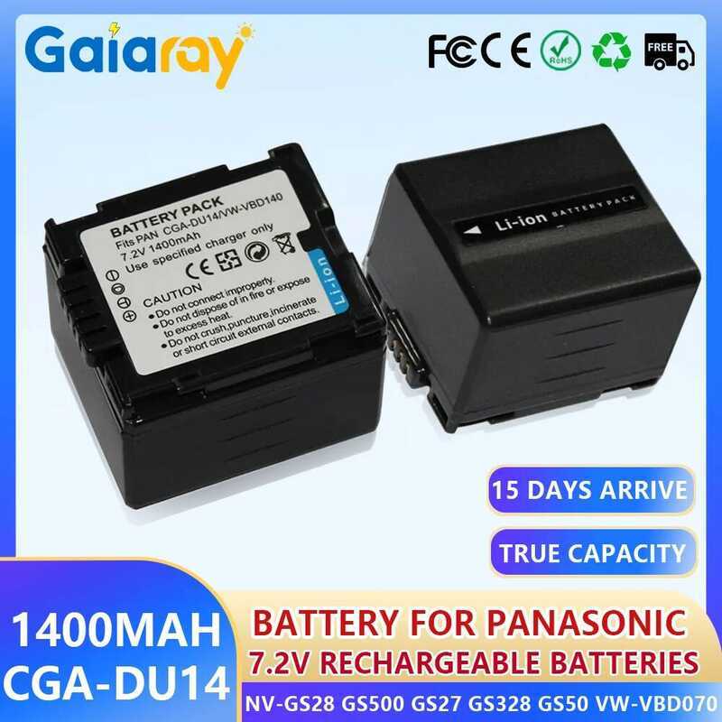C 1-3Pcs 1400Mah Cga-Du21 Cga-Du14 Cgr-Du06 Cgr-Du07 Lithium Battery For Nv-Gs28 Gs500 Gs27 Gs328 G