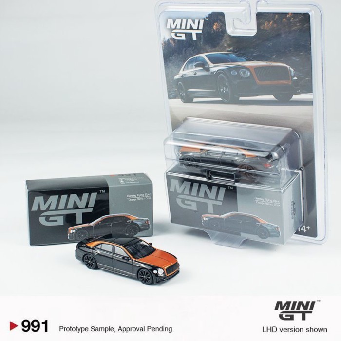 MINIGT 1: 64 Bentley Flying Bentley Flying Orange Flame โมเดลรถโลหะผสม #991