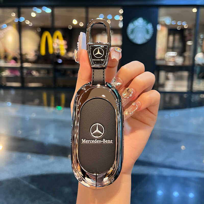 เหมาะสําหรับ Mercedes-Benz ใหม่ E-Class 3L/E260 เคสกุญแจ 24 GLC3/S4L/S450L เคสหนังเฉพาะ