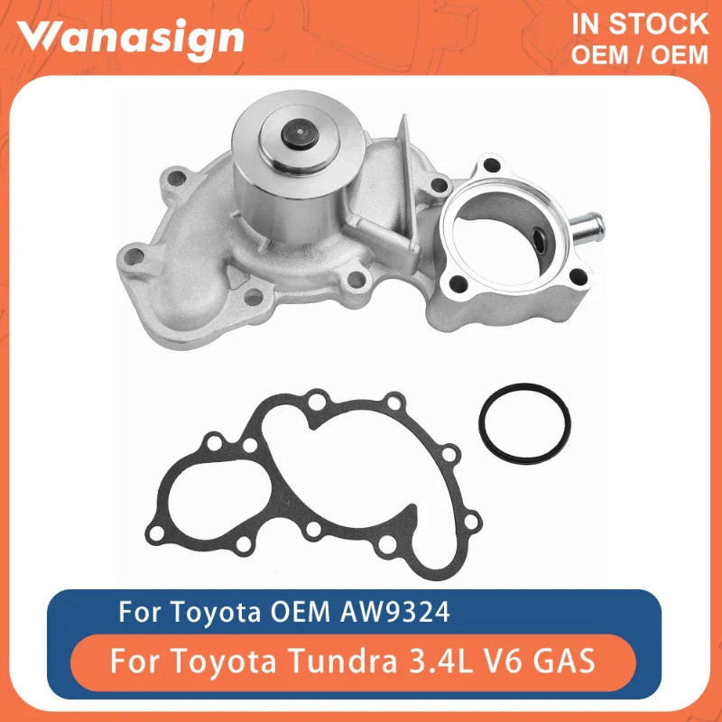 Engine Water Pump With Gasket Fit 3.4 L 5VZ-FE For Toyota Tacoma Prado 4Runner Tundra T100 3.4L V6
