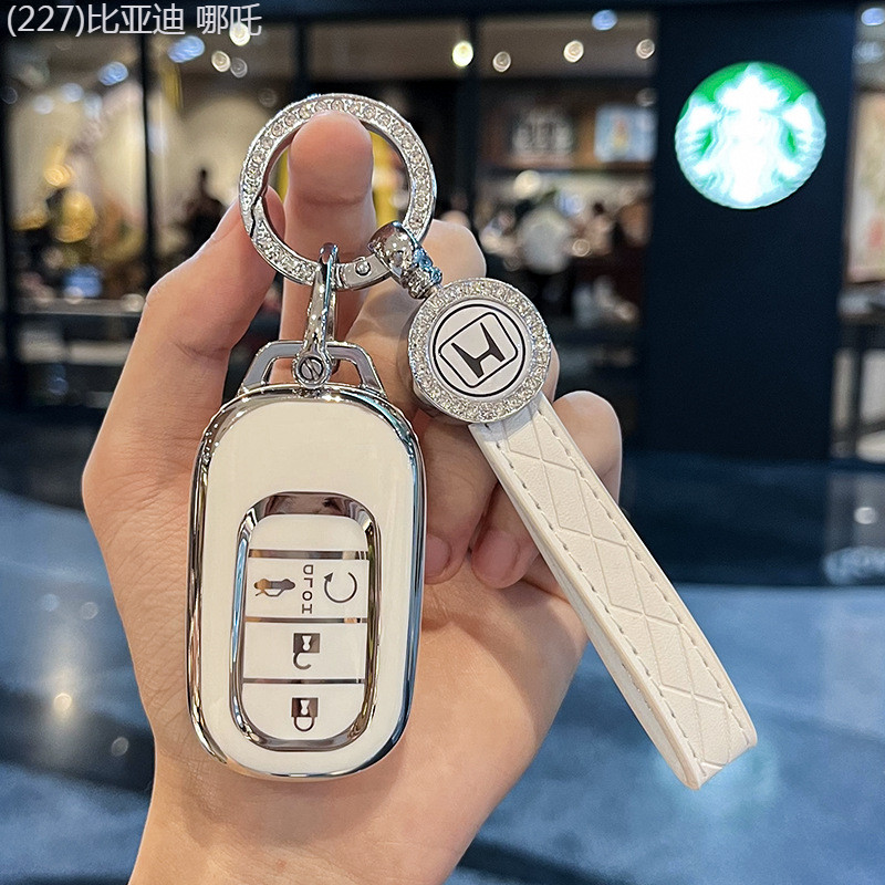 【2022 -2025】 ฝาครอบกุญแจรูปภาพที่ใช้งานได้ 11th Generation Civic 2023 CRV Haoying zrv สไตล์กระเป๋าก