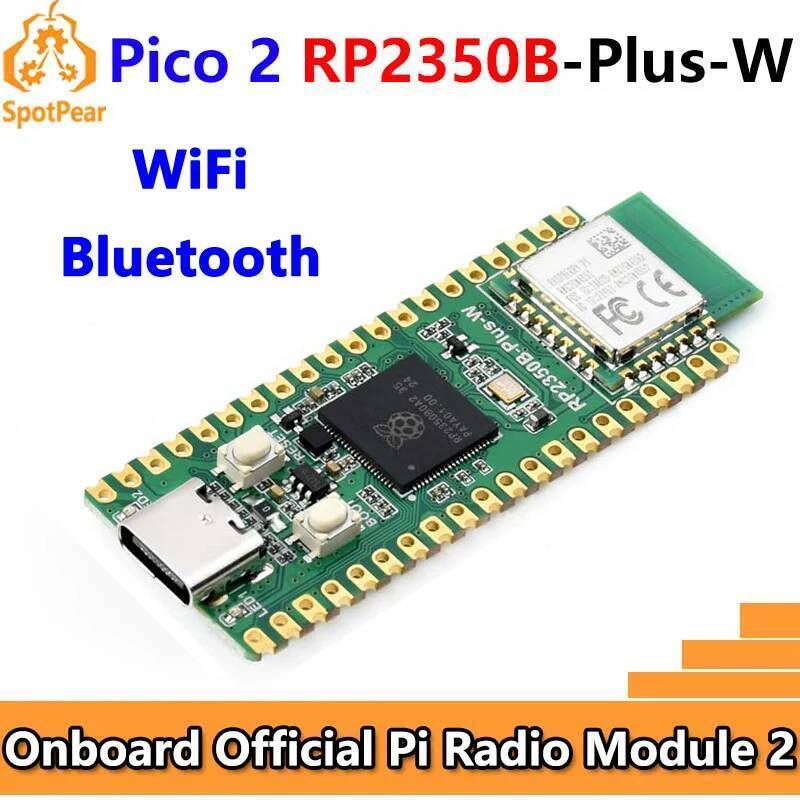 Raspberry Pi Pico 2 RP2350 RP2350B-Plus-W Development Board WiFi บลูทูธโมดูลวิทยุ 2