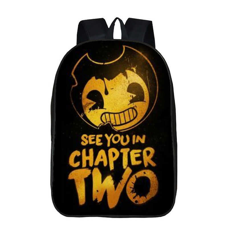 欧美สไตล์迪双料背包Bendy And The Ink Machine 动漫书包