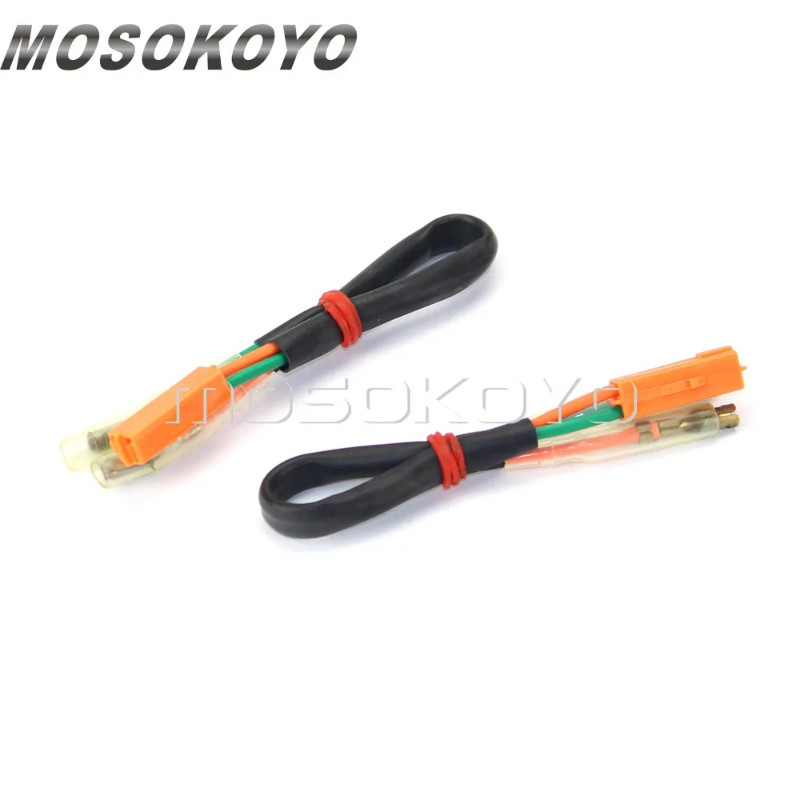 Front Rear Indicator Connector Leads Turn Signals Wire Plug Adapters for Kawasaki ZX600 ZZR600 Z750