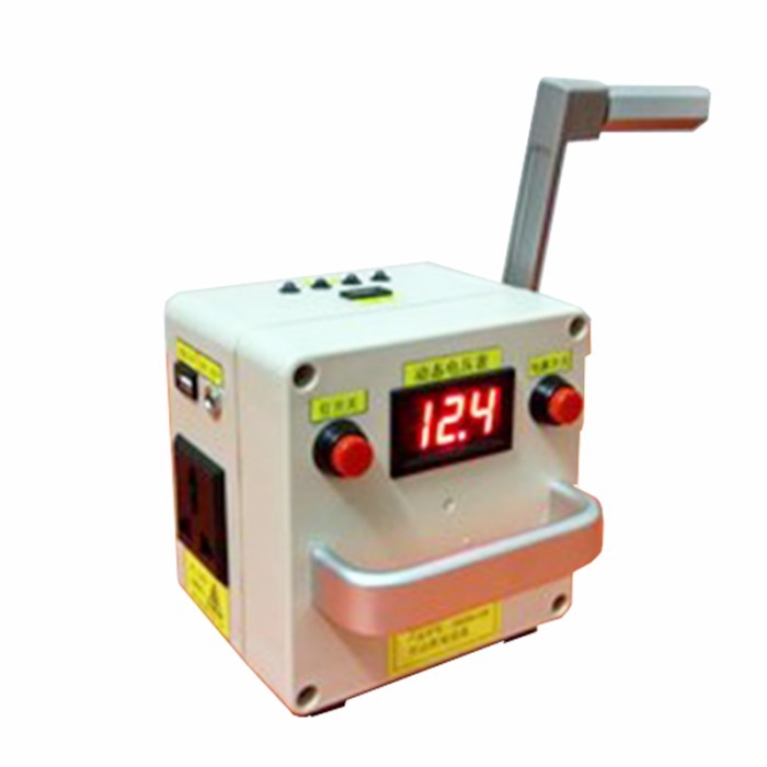 220V high power hand crank outdoor mobile phone notebook charging science design generator 12V 5V 3