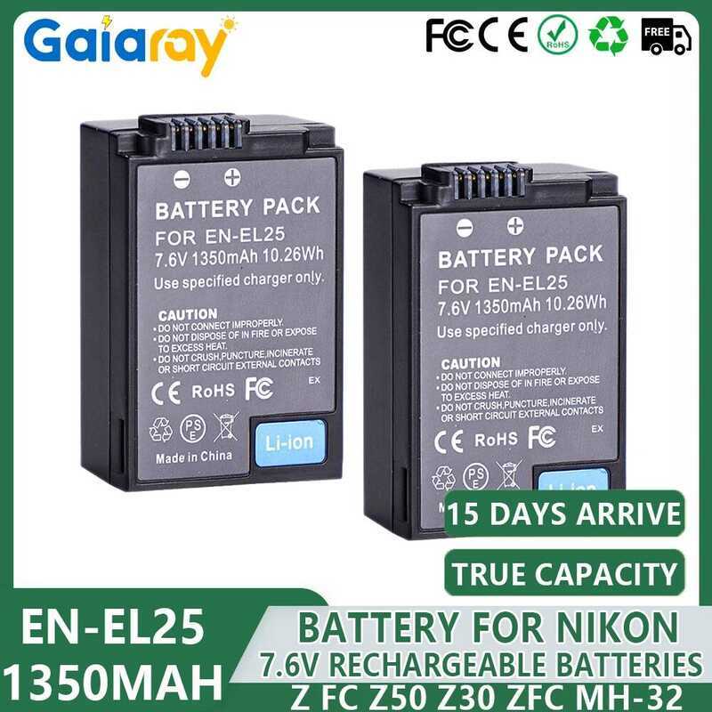 C En-El25 Enel25 Enel25b 1350Mah Rechargeable Li-Ion Battery For Nikon Z50 Z30 ZFC Z 50 Z FC Mirror