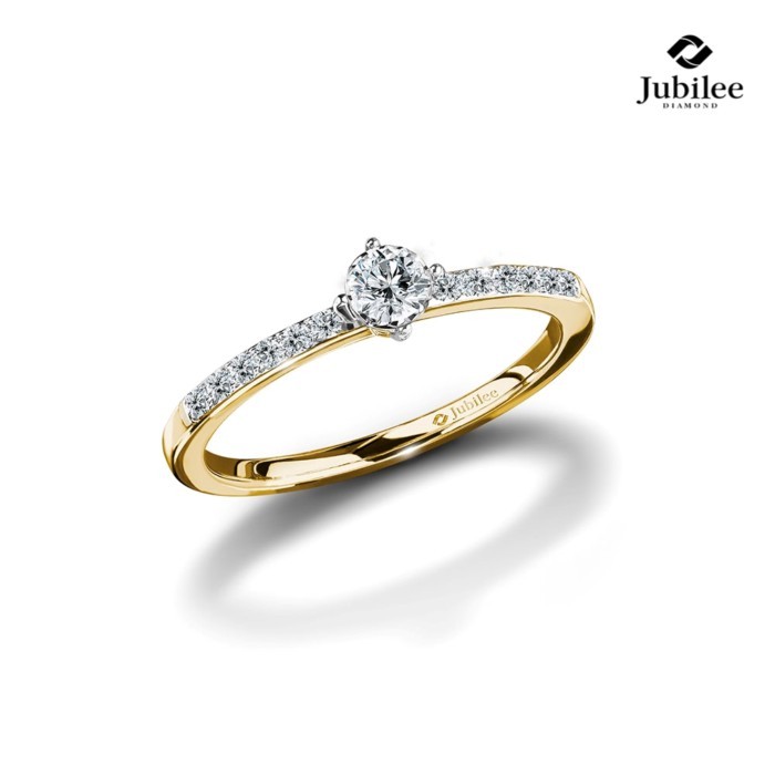 Jubilee Diamond แหวนเพชร Eternity Solitaire Diamond Ring เพชรแท้ เพชรน้ำ 99