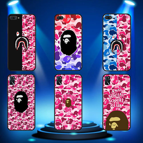 นุ่มสีดํา Samsung Galaxy A5 A6 A6 Plus A7 A8 A8 Plus A9 A01 EU m55 m15 f15 Bape wallpaper1 เคสโทรศัพ