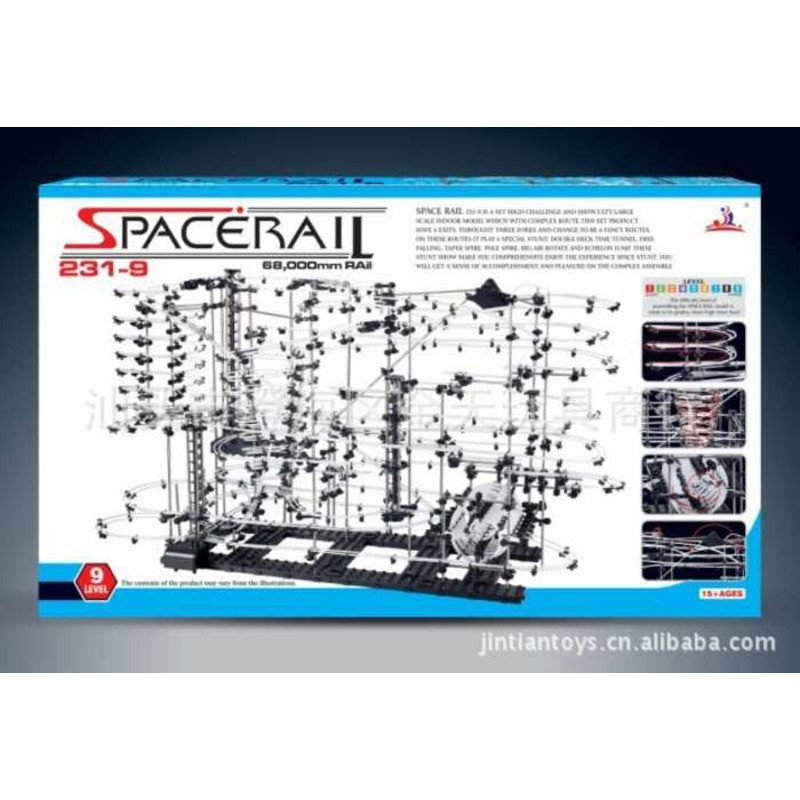 ของเล่นเพื่อการศึกษาวิทยาศาสตร์ Baole Roller Coaster ระดับ 1-9 Space Track Boy คู่มือสมอง Assembly B