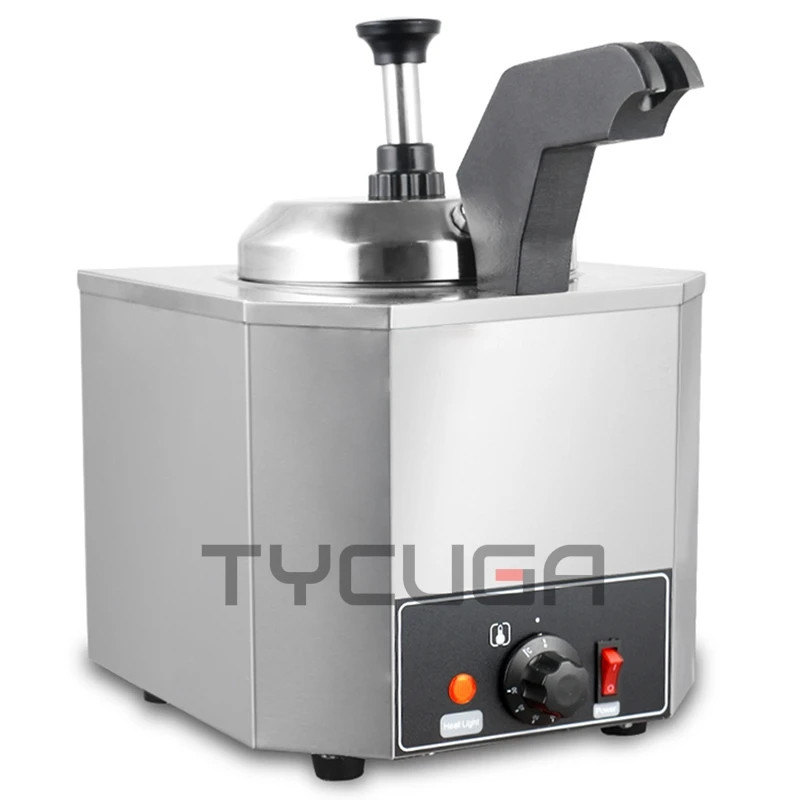 Sauce Warmer Chocolate/ Cheese Dispenser Sauce Heat Preservation Pump Machine 3L Cylinder Stainless