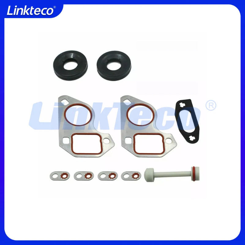 Engine Lower Timing Oil Pan Exhaust Gasket Set For 99-10 GM CHEVROLET SILVERADO GMC LS1 LS2 LS3 LS4