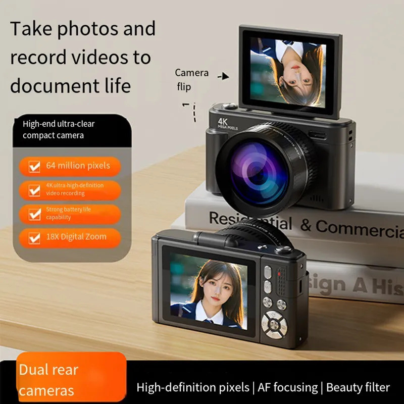 NBD Compact Digital Photography Camera WIFI Web Cam Vintage Vlog Video Recorder YouTube 48MP Camcord