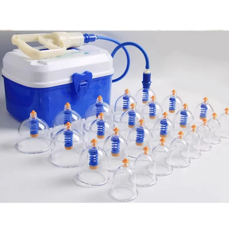 24 Pieces Professional Vacuum Acupuncture Cupping Body Massager Vacuum Suction Therapy Cupping Set