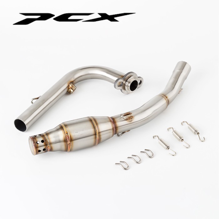 For Honda PCX125 PCX150  2021 - 2022 Motorcycle Exhaust Escape Front Mid Pipe PCX exhaust pcx150 mu