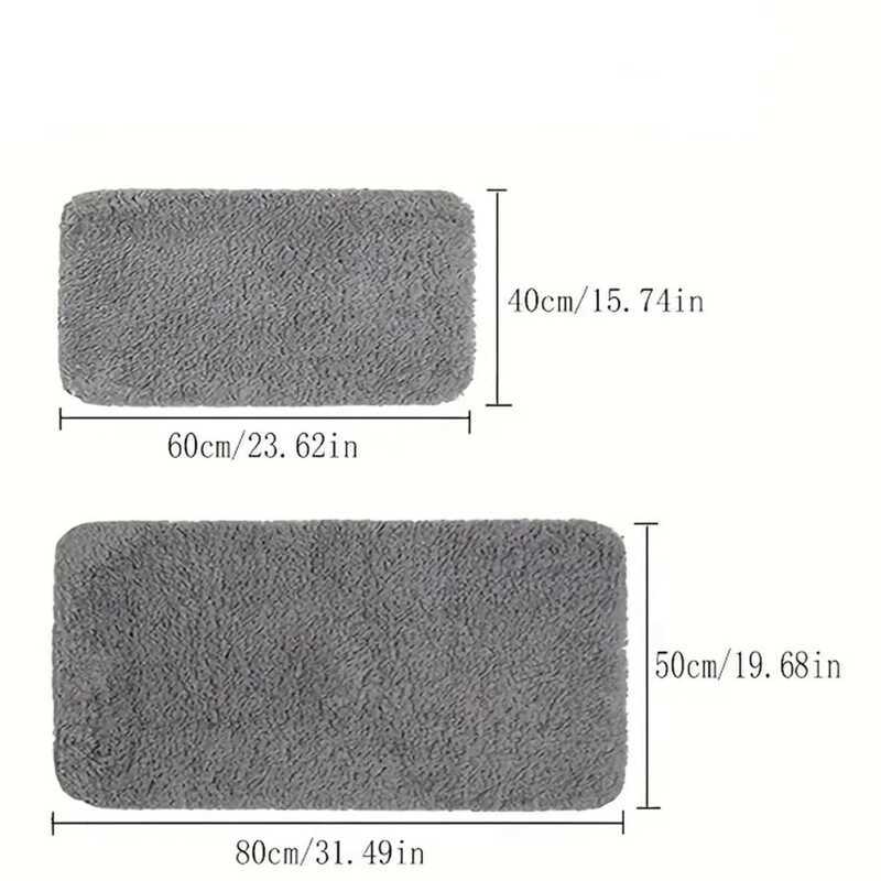 C C Water Absorbtion Anti Slip Bathroom Mat Thickened Bathroom Carpet Long Carpet Machine Washable