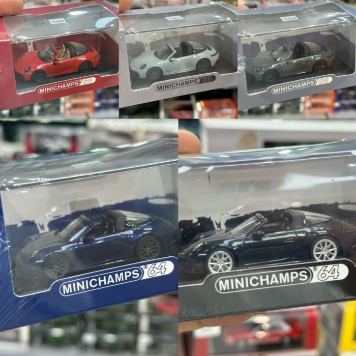 พร้อมส่ง พร้อมส่ง Mini Cut 1: 64 Porsche 911 992.2 TARGA 4 GTS Alloy MINICHAMPS