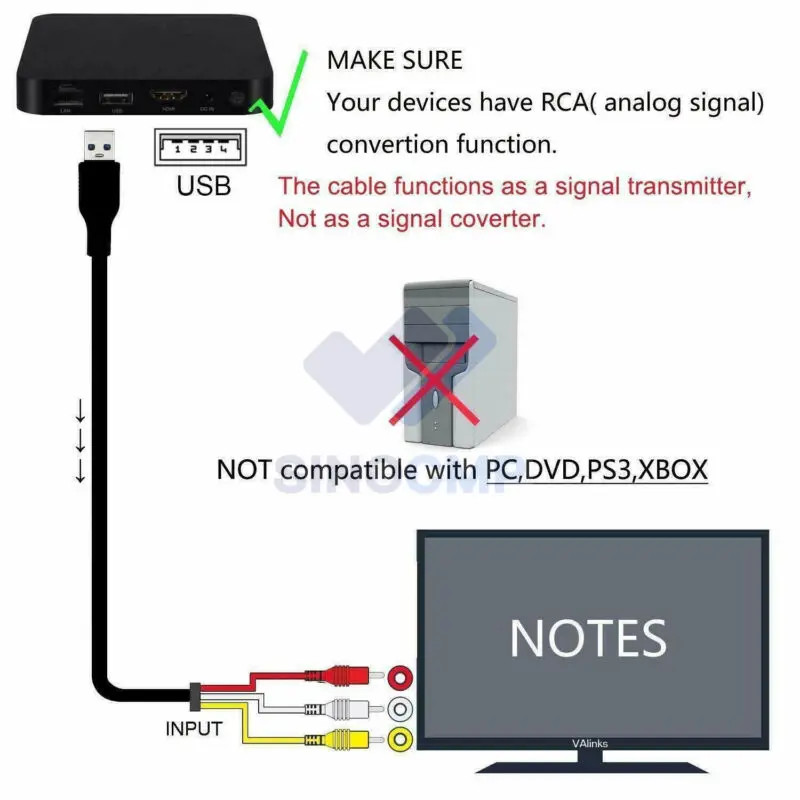 59'' HDMI Male to 3 RCA Video Audio Converter Adapter Cable AV Component HDTV Supports 480i, 480P 7