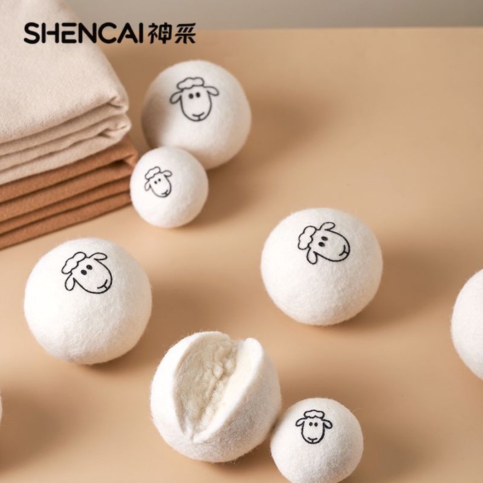 ♞,♘,♙Drying Ball Wool Ball Dryer Companion เครื่องซักผ้า Anti-wrinkle Ball ต่อต้านริ้วรอย Anti-stati