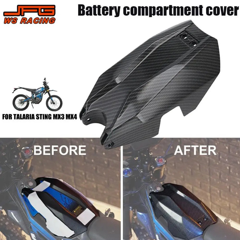 Motorcycle Battery Cover Guard PP Plastic Side Clamp Mount For TALARIA Talaria MX3 Talaria MX4 Tala