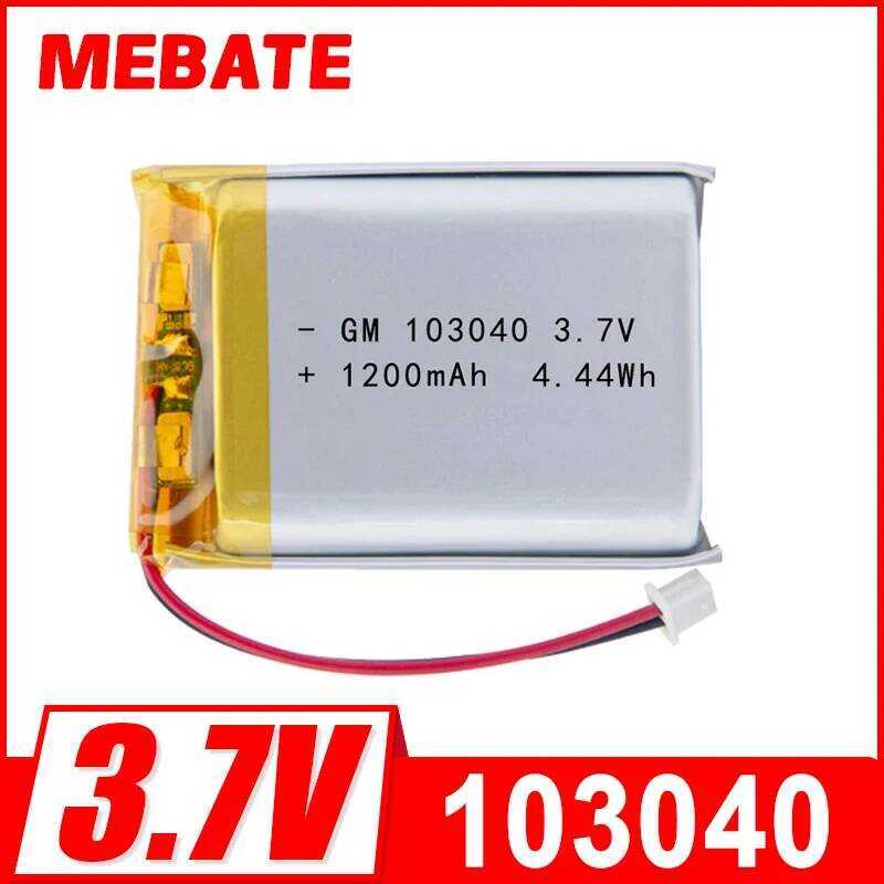 C High Capacity 103040 3.7V 1200Mah Li-Ion Lipo Cells Lithium Li-Po Polymer Rechargeable Battery Fo