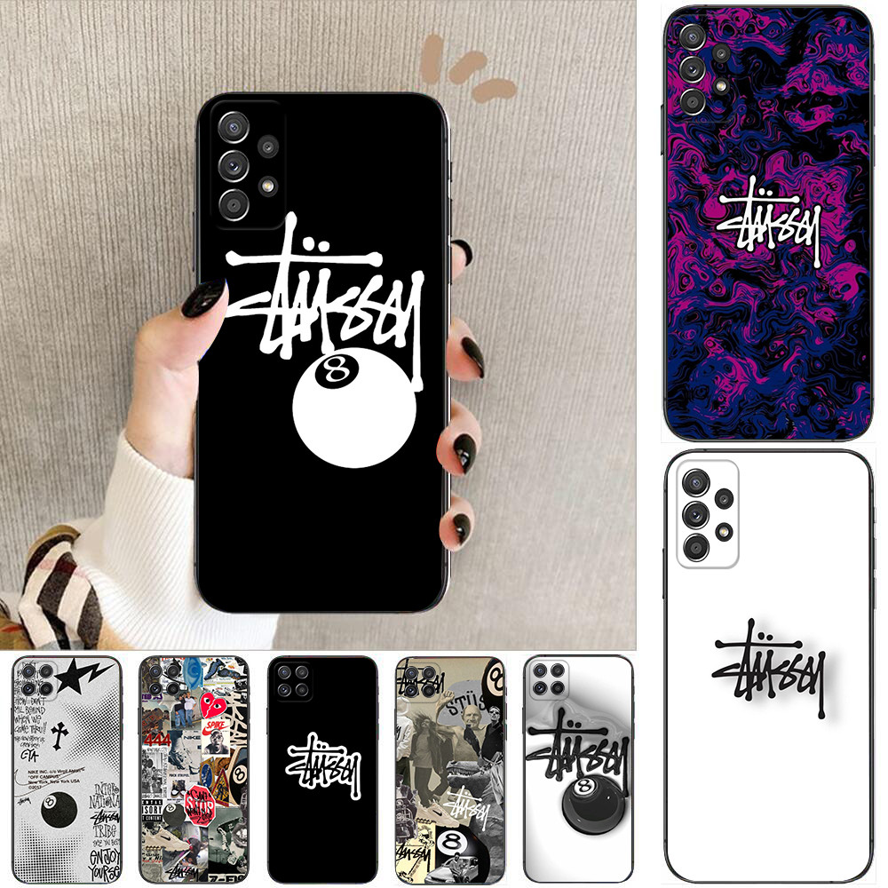 Realme 5 5i 5s Pro 6 6i 6 Pro 7 7i 8Pro C35 C55 Narzo N65 Q16 Stussy Starเคสโทรศัพท์สีดํานุ่ม