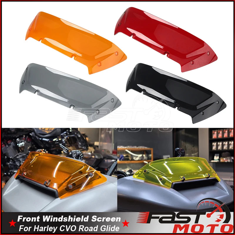 Motorcycle Windshield Windscreen For Harley CVO Road Glide ST FLTRXSTSE FLTRXSE FLTRX Fairing Wind