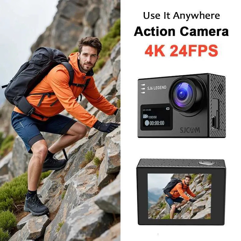 SJCAM SJ6 Legend Action Camera 30M กันน้ํา 4K Gyro Stabilization Sports Cam 20 Touch Sn 24G WiFi Y25