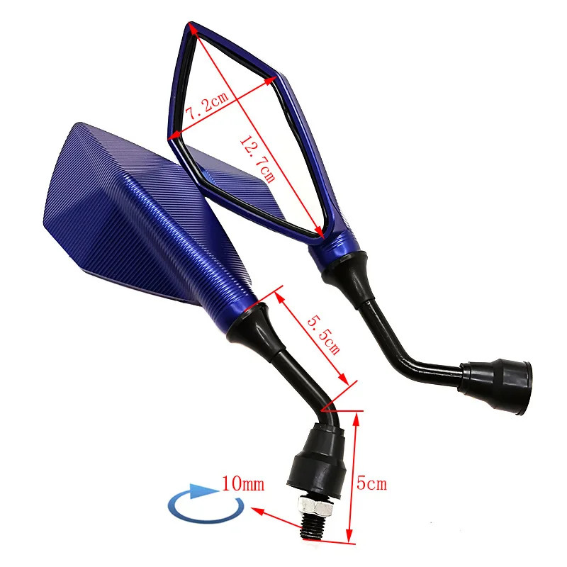 Universal 10mm motorcycle rearview mirror left and right mirror For BMW G650 G650X G650GS , R nineT
