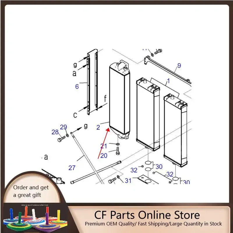 17A-03-41122 17A0341122 OIL COOLER For D155A D155AX