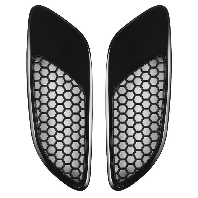 2PCS Air Vent for Real M3 Model Car Front Air Scoop Bonnet Vent Hood Vent Louvers for-BMW E90 E91 E