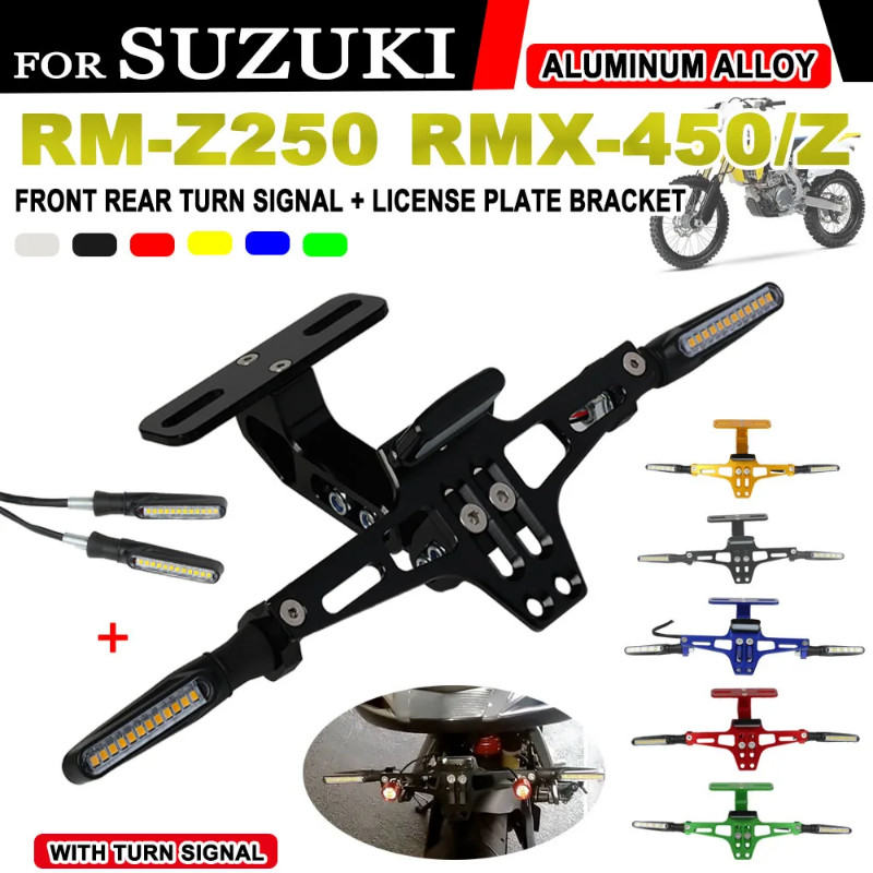 Fender Tail Eliminator License Bracket with Turn Signal Light For Suzuki RMX-450Z RMX 450Z 450 250Z