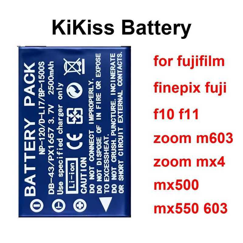 Battery Premium Replacement Fnp-120 NP-120 1200-2500Mah For Fujifilm Finepix Fuji F10 F11 Zoom M603 
