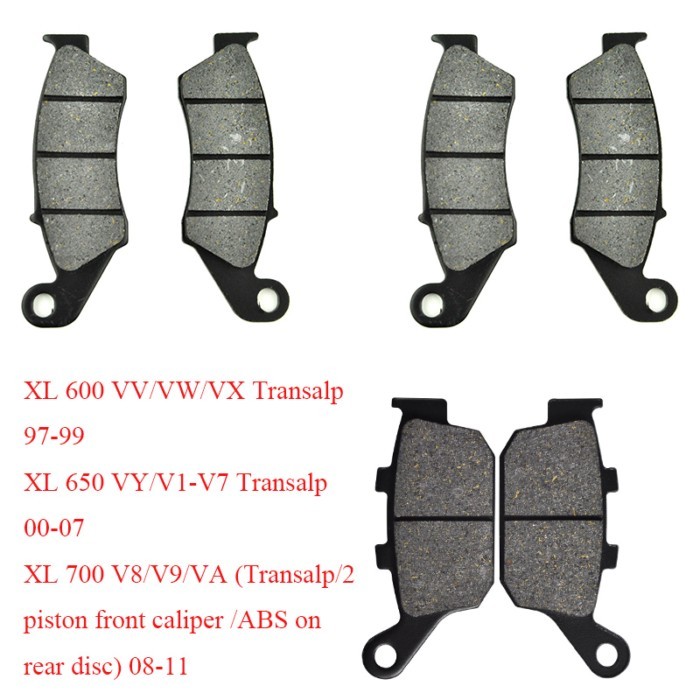 Motorcycle Brake Pads Front&Rear For Honda XL600 VV VW VX 1997-1999 XL650 2000-2007 XL700 2008-2011