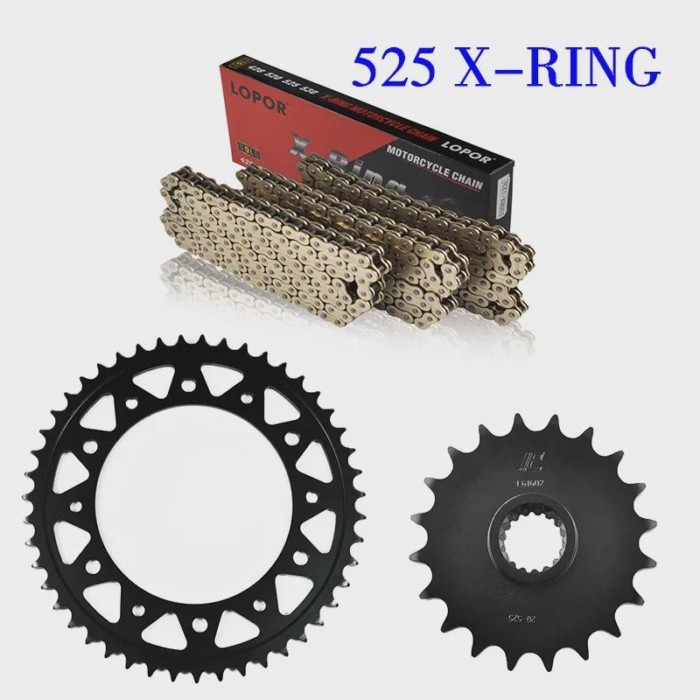 Motorcycle Front Rear Sprocket 8.5mm 10.5mm Bolts Chain Set With 525 Kits For BMW F800R F800 R  K73