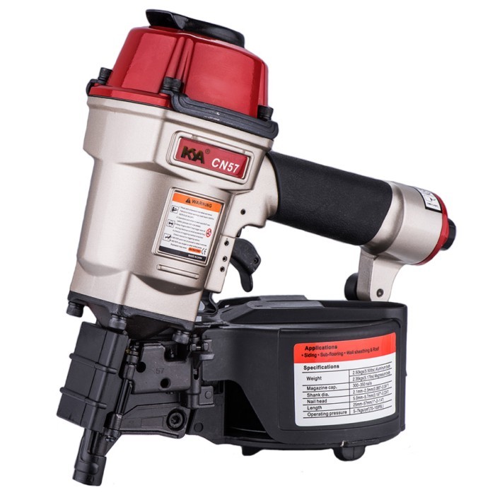 KYA-CN57 Air Nail Gun for 15 Degree Coil Nails