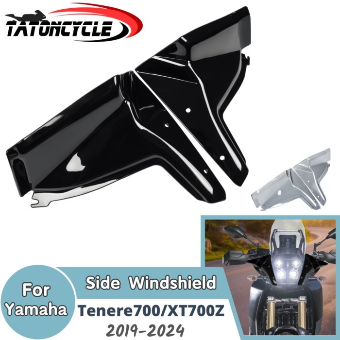 XT700Z Tenere700 Side Windshield Windscreen Panel Wind Deflector for Yamaha Tenere 700 XT700 Z 2019