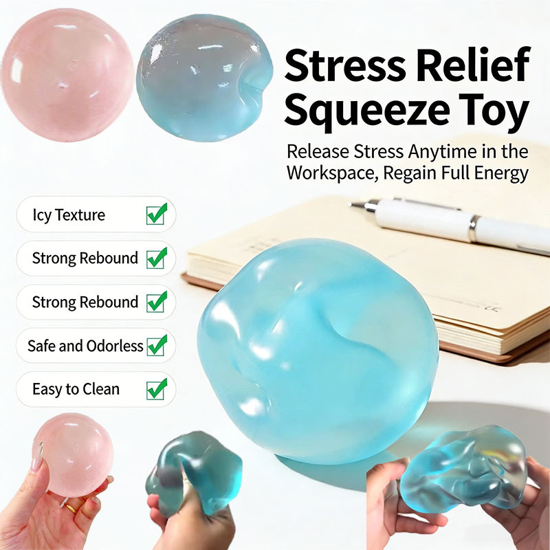 2PCS น่ารัก Blue Maltose จําลอง Squishy Fidget ของเล่นแบบพกพาความเครียดบรรเทา Sensory ของเล่นสําหรับ Office & School เด็กวันหยุดของขวัญ