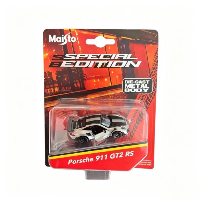 พร้อมสต็อก Maisto Maisto รูปที่ 1: 64 คอลเลกชันโลหะผสมของแท้เปิดประตูรถรุ่น Porsche Bugatti
