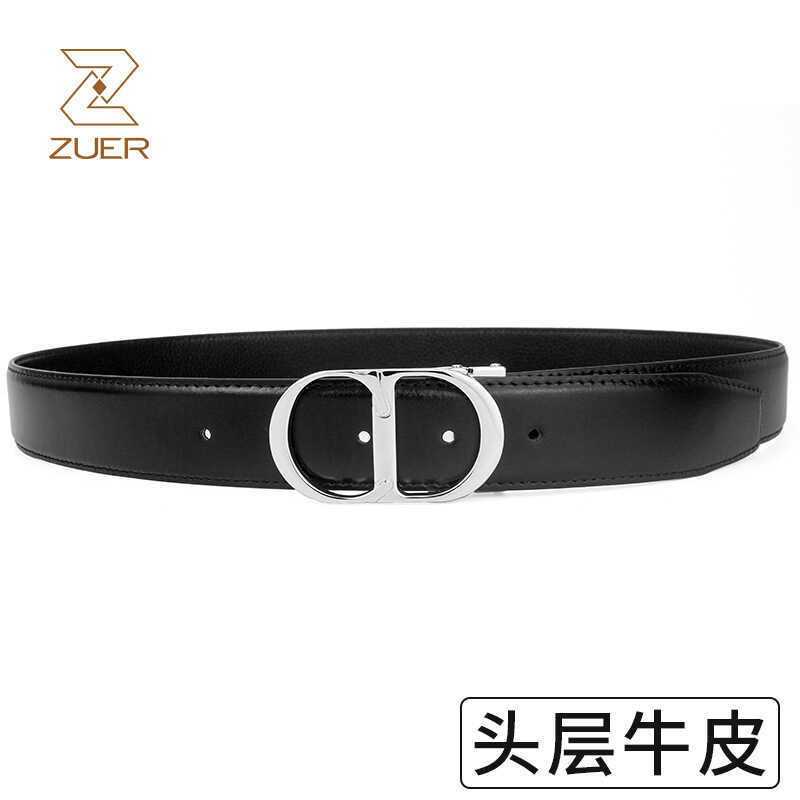 ZUER ผู้ชายยุโรปอเมริกัน D Home CD ยี่ห้อ First Layer Cowhide เข็มขัดแฟชั่น Supply Shipping