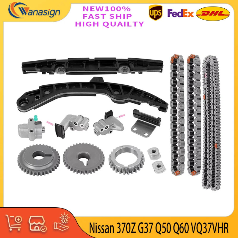Timing Chain Kit Fit For Infiniti Nissan 370Z QX70 G37 M37 Q60 V36 VQ37VHR 3.7L 13028-JK20B 13028-J