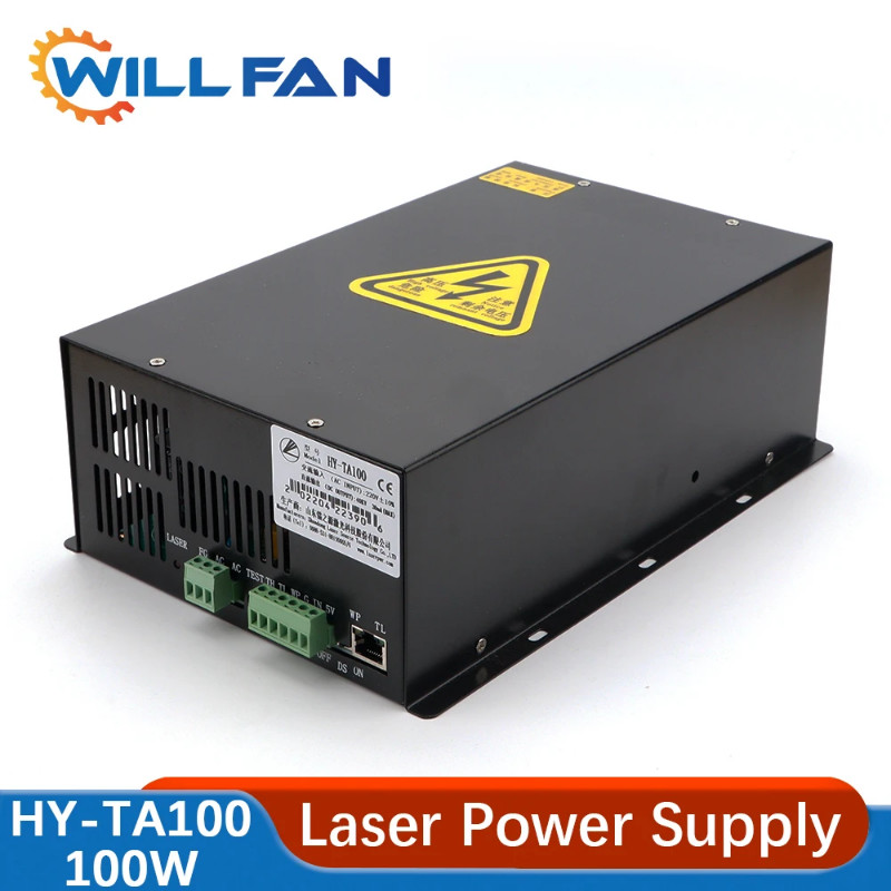 Will Fan HY-TA100 100W CO2 Laser Power Supply Source With LED for CO2 Laser Engraving and Cutting M