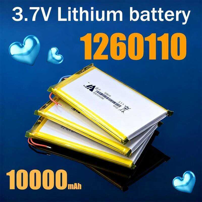C 1260110 Polymer Lithium Battery 3.7V 10000Mah For Power Bank DIY GPS Real Capacity Large Capacity