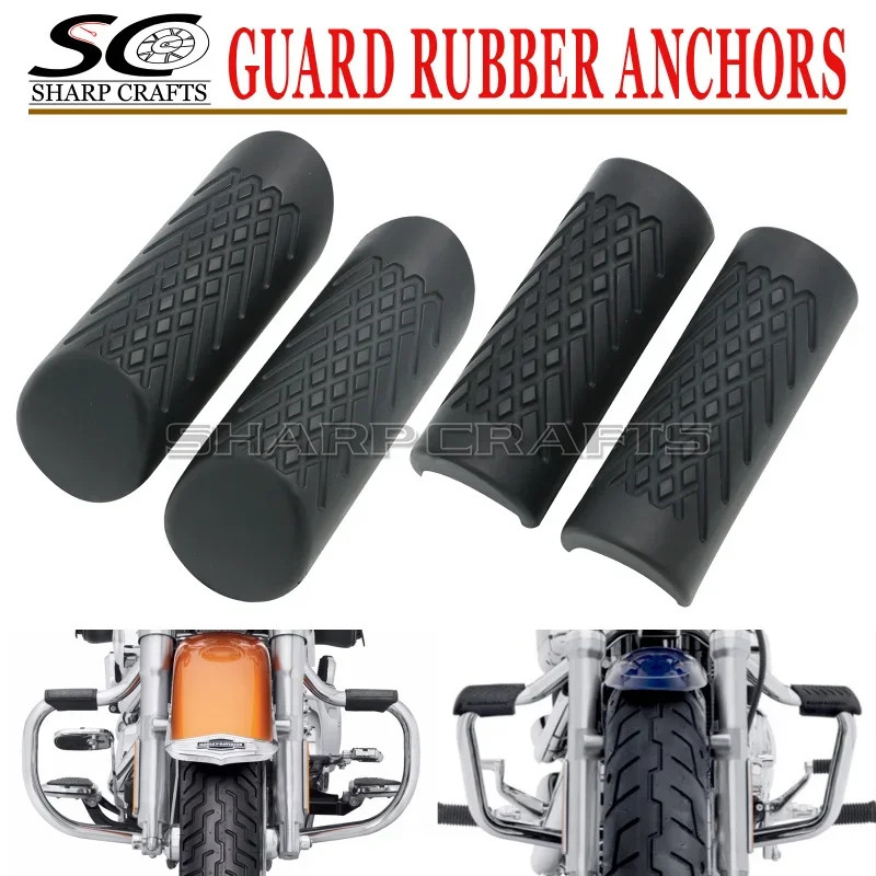 Motorcycle 32mm 1-1/4" Engine Guard Rubber Pegs For Harley Sportster XG750A XG750 XG500 XL883 XL120