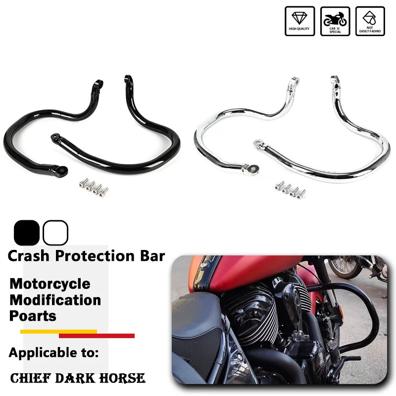 Motorcycle Crash Protection Bar Engine Bumper Frame Falling Protector For Indian Indian Chief Bobbe
