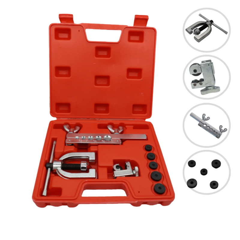 Copper Tube Pipe Flaring Tool Expander with Jig 3/16in 1/4in 5/16in 3/8in 1/2in Brass Aluminum Tube
