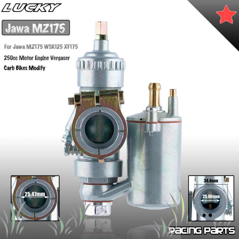New Jawa MZ175 Carburetor 250cc Motorcycle Engine WSK125 WSK 125 XF175 MZ 175 Carb For Bikes Modify