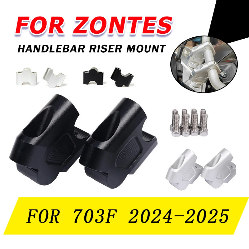 Motorcycle Accessories Handlebar Riser Bar Mount Handle Clamp For ZONTES 703F ZT 703 F ZT703F ZT703