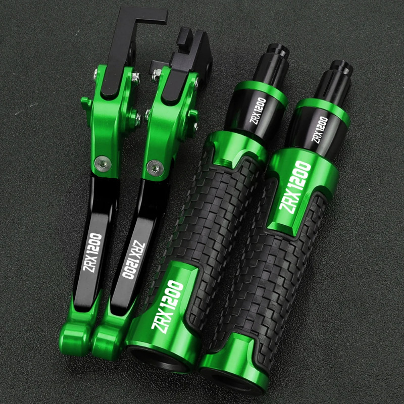 Motorcycle Accessories Brake Clutch Levers Handle Handlebar Grip Ends For Kawasaki ZRX1200 ZRX 1200