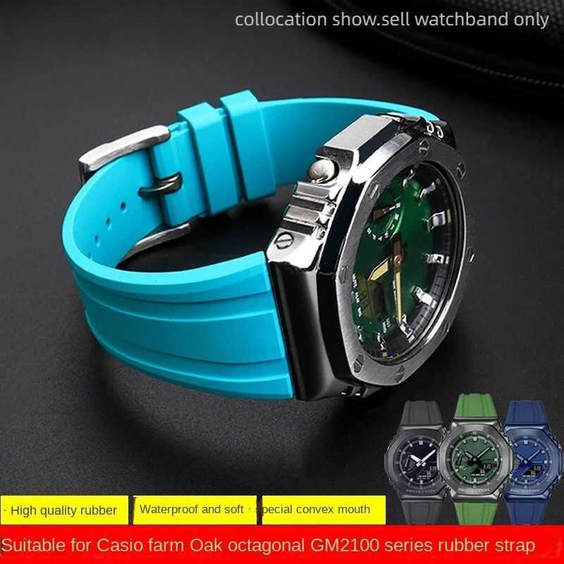 C Most Affordable For Casio Ga-2100 Ga-2110 Soft Rubber Watchband G-Sho Gm-5600 Ga2100 Gm2110 Quick