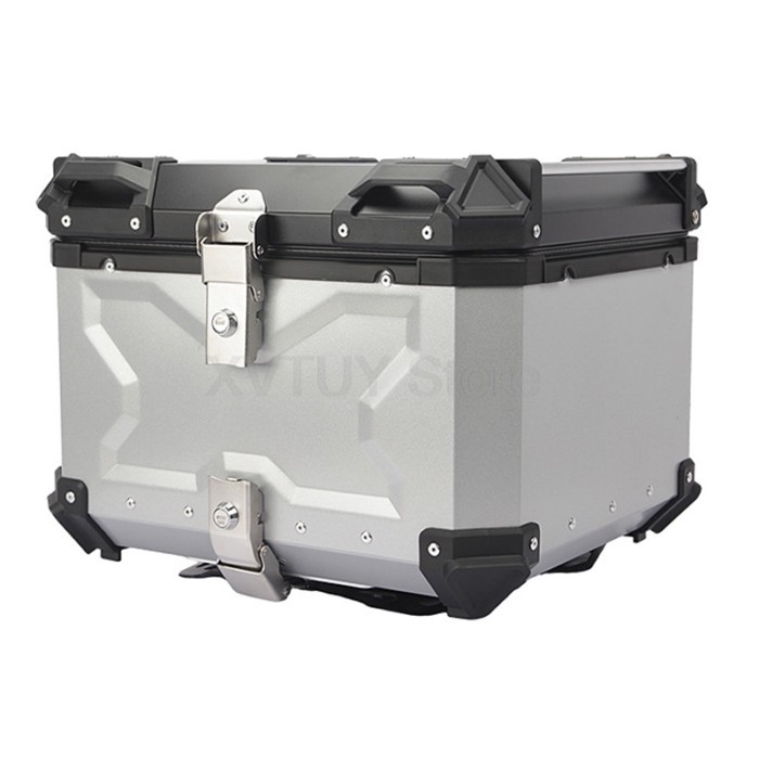 Universal Motorcycle Rear Top Box Side Luggage Case 36L 45L 50L 55L 65L 80L Aluminum Alloy Storage